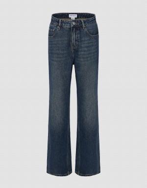 Jean Urban Revivo Larges-Leg Femme Bleu | MPZ8868NW