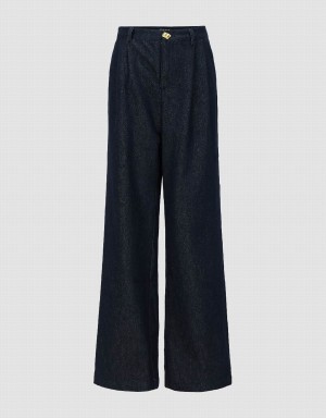 Jean Urban Revivo Larges-Leg Femme Bleu | XZJ791DX
