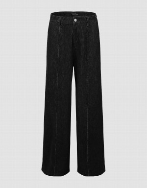 Jean Urban Revivo Larges-Leg Femme Noir | LLB153BU
