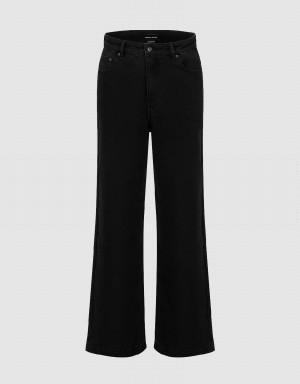 Jean Urban Revivo Larges-Leg Femme Noir | AIA4381WK