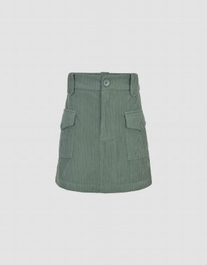 Jupes Urban Revivo A-Line With Flap Pockets Femme Vert | DXS3161VC