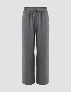 Pantalon Urban Revivo Drawstring Taille Larges-Leg Loose Homme Grise | VRY6291OG