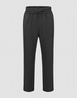 Pantalon Urban Revivo Drawstring Taille Carrot Fit Homme Grise | FMA4535EY