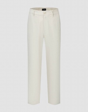Pantalon Urban Revivo Droit Homme Kaki Clair | FIU91TL