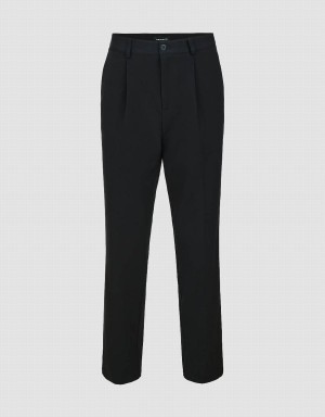 Pantalon Urban Revivo Droit Homme Noir | BMX9746CI