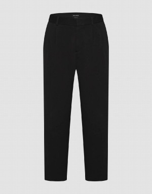 Pantalon Urban Revivo Droit Homme Noir | LDS6681TI