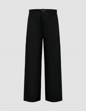 Pantalon Urban Revivo Loose Larges-Leg Femme Noir | IXO27100QX
