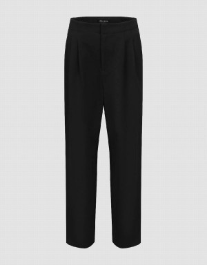 Pantalon Urban Revivo Tailored Carrot Fit Femme Noir | PCN8671UO