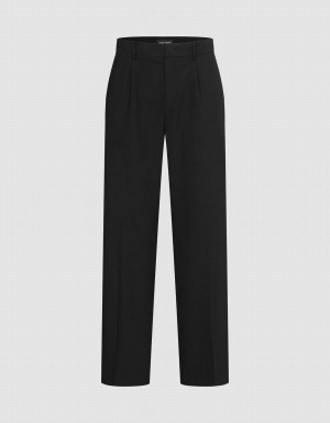 Pantalon Urban Revivo Tailored Carrot Fit Homme Noir | NEQ5535QO