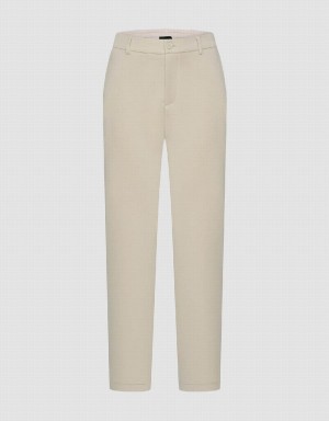 Pantalon Urban Revivo Tricoté Carrot Fit Homme Kaki Grise | OYT5026PZ