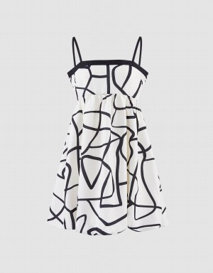Peignoir Urban Revivo Abstract Print Cami Femme Grise | HTP4389QX