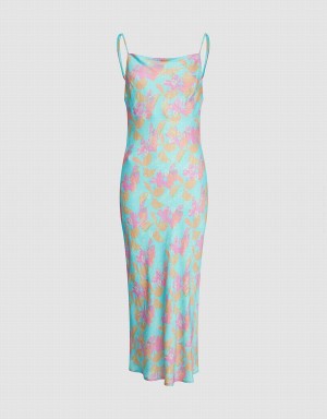 Peignoir Urban Revivo Floral Print Cami Femme Vert | KUC1510JY