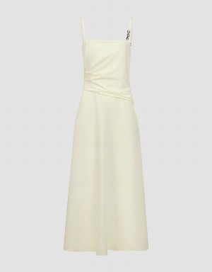 Peignoir Urban Revivo Midi A-Line Cami Femme Jaune | FRJ2447FJ