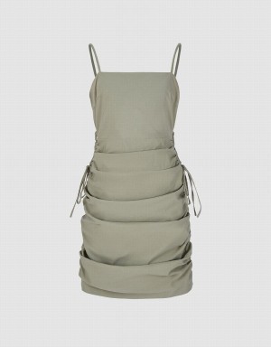 Peignoir Urban Revivo Mince Cami Femme Kaki | VJE990LI