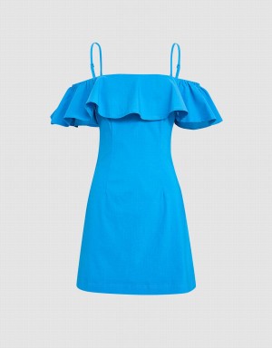 Peignoir Urban Revivo Overlay Cami Femme Bleu | VHV4811MR