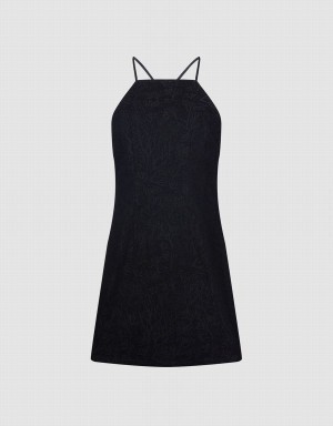 Peignoir Urban Revivo Plant Print Cami Denim Femme Noir | DNF4191LJ