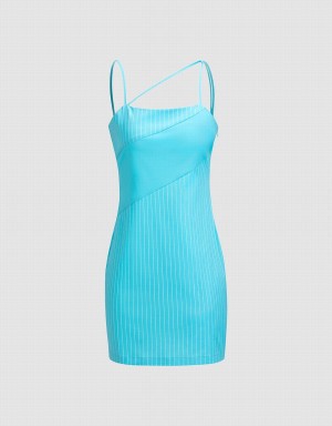 Peignoir Urban Revivo Rayé Glittered Cami Femme Bleu | GSM9180HW