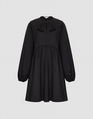 Peignoir Urban Revivo Ruffle Collar A-Line Femme Noir | DDX3158QC
