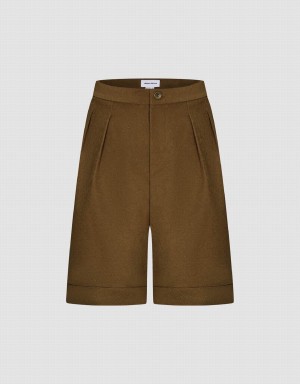 Short Urban Revivo Tailored Femme Marron | YBM322YX