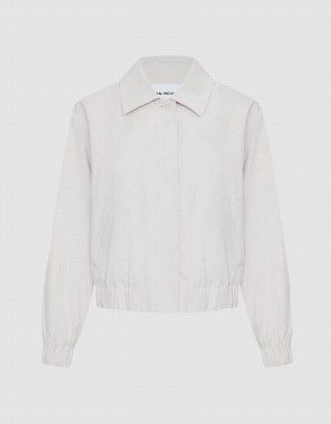 Vestes Urban Revivo Plain Elastic Hem Femme Kaki | VKK2144MG