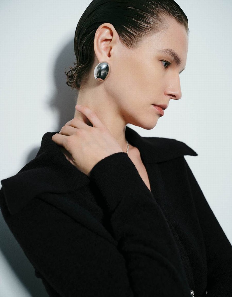 Cardigan Urban Revivo Lapel Droit Tricoté Femme Noir | LOA715UB