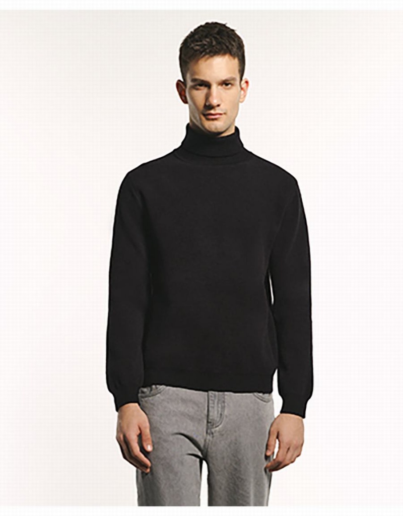 Cardigan Urban Revivo Stand Collar Tricoté Homme Grise Foncé | ELK1288RM