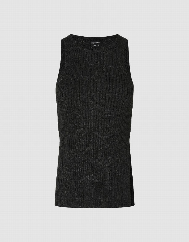 Cardigan Urban Revivo Tricoté Femme Noir | RGI9797QL