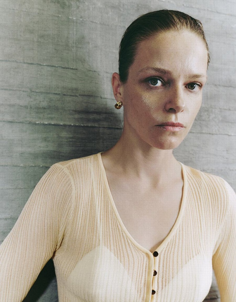 Cardigan Urban Revivo V-Neck Mince Tricoté Femme Beige | GHM7247HX
