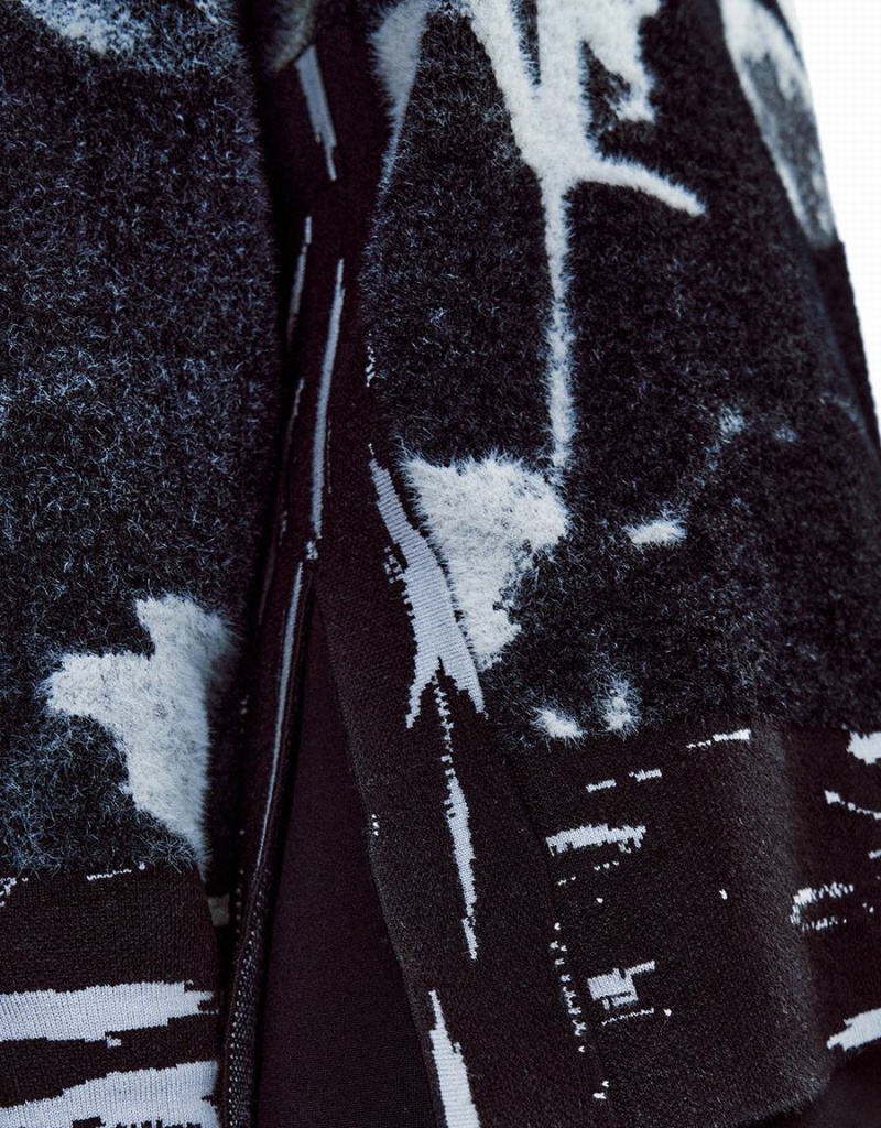 Chandails Urban Revivo Abstract Print Femme Grise | MIT3530QE