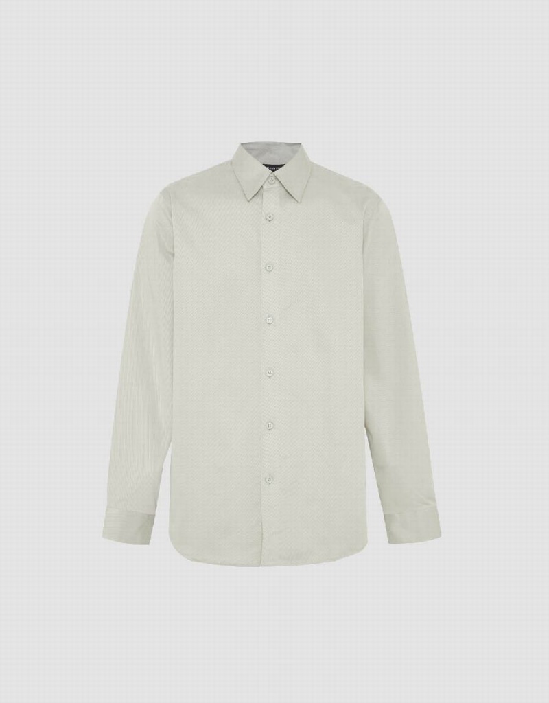 Chemises Urban Revivo Button Up Loose Homme Vert | XGA3965KF