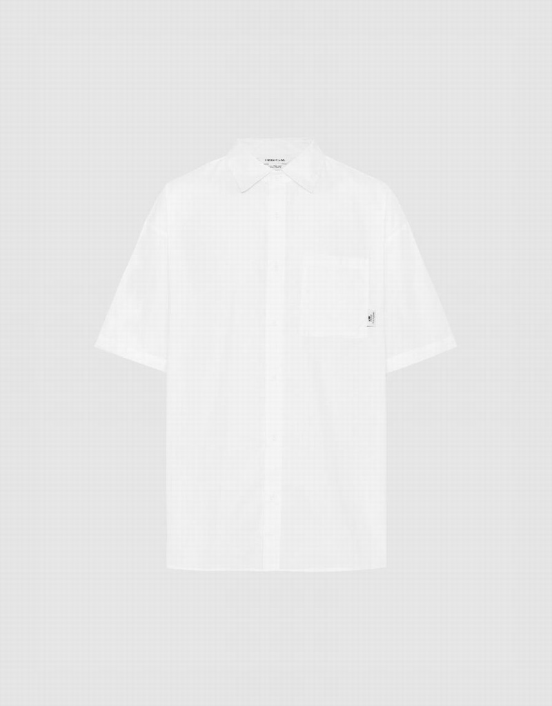 Chemises Urban Revivo Button Up Oversized Homme Noir | YJP7565DT