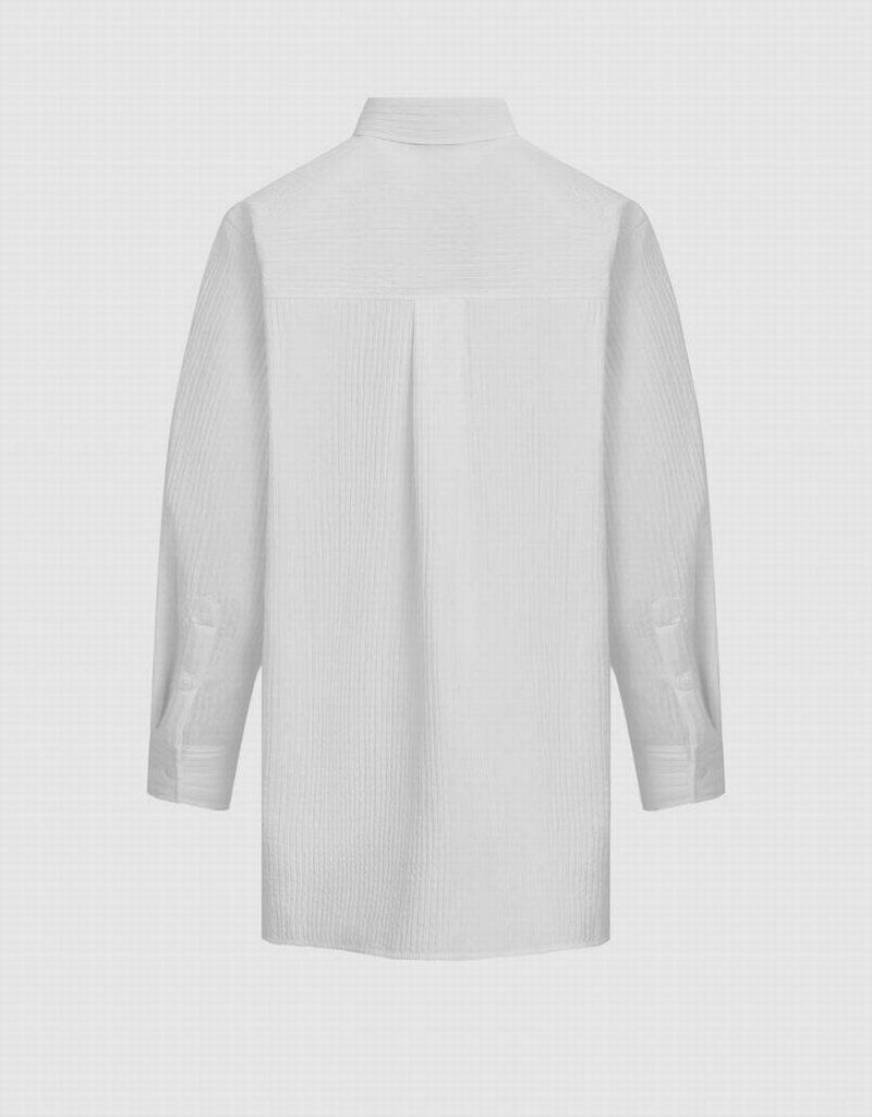 Chemises Urban Revivo Loose Droit Femme Blanche | XLF992OL
