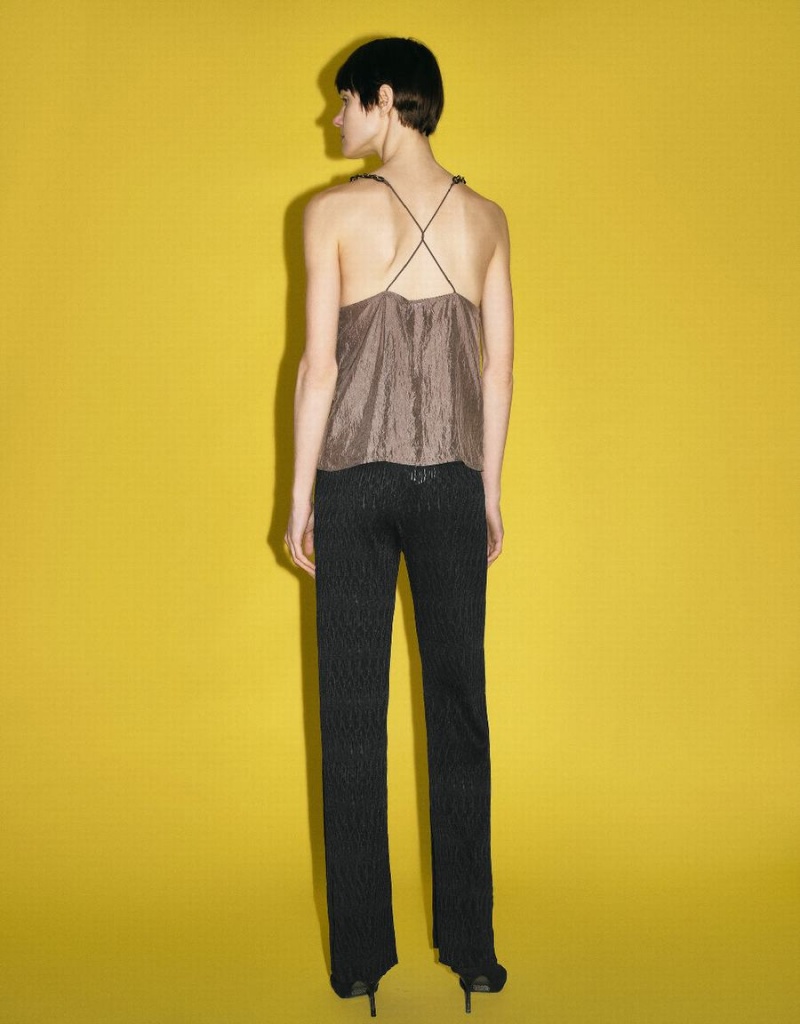 Chemisier Urban Revivo Chain Brides Cami Top Femme Marron | IAZ897ME