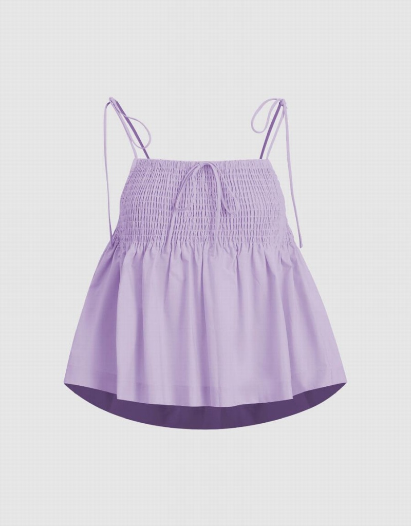 Chemisier Urban Revivo Off-Shoulder Cami Top Femme Violette | IUI79100QR