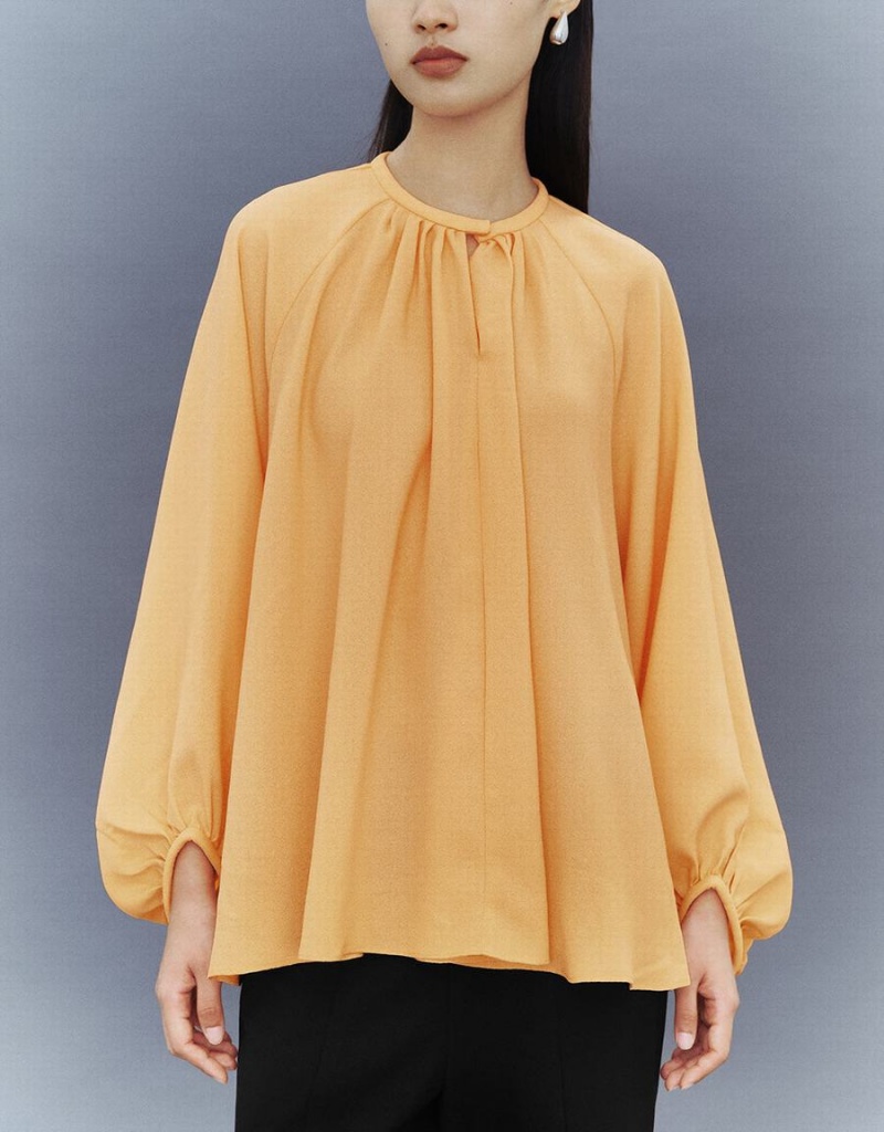 Chemisier Urban Revivo Raglan Sleeve Crew Neck Overhead Femme Orange | COA666AP