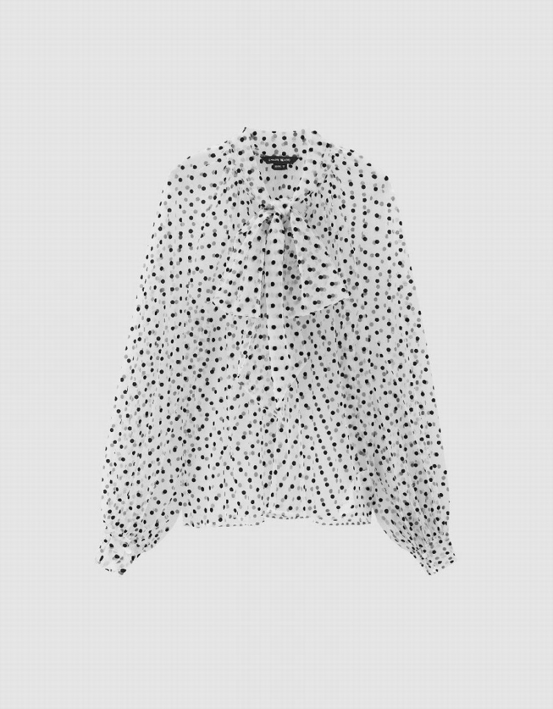 Chemisier Urban Revivo Raglan Sleeve Crew Neck Overhead Femme Blanche | UHH4281HJ