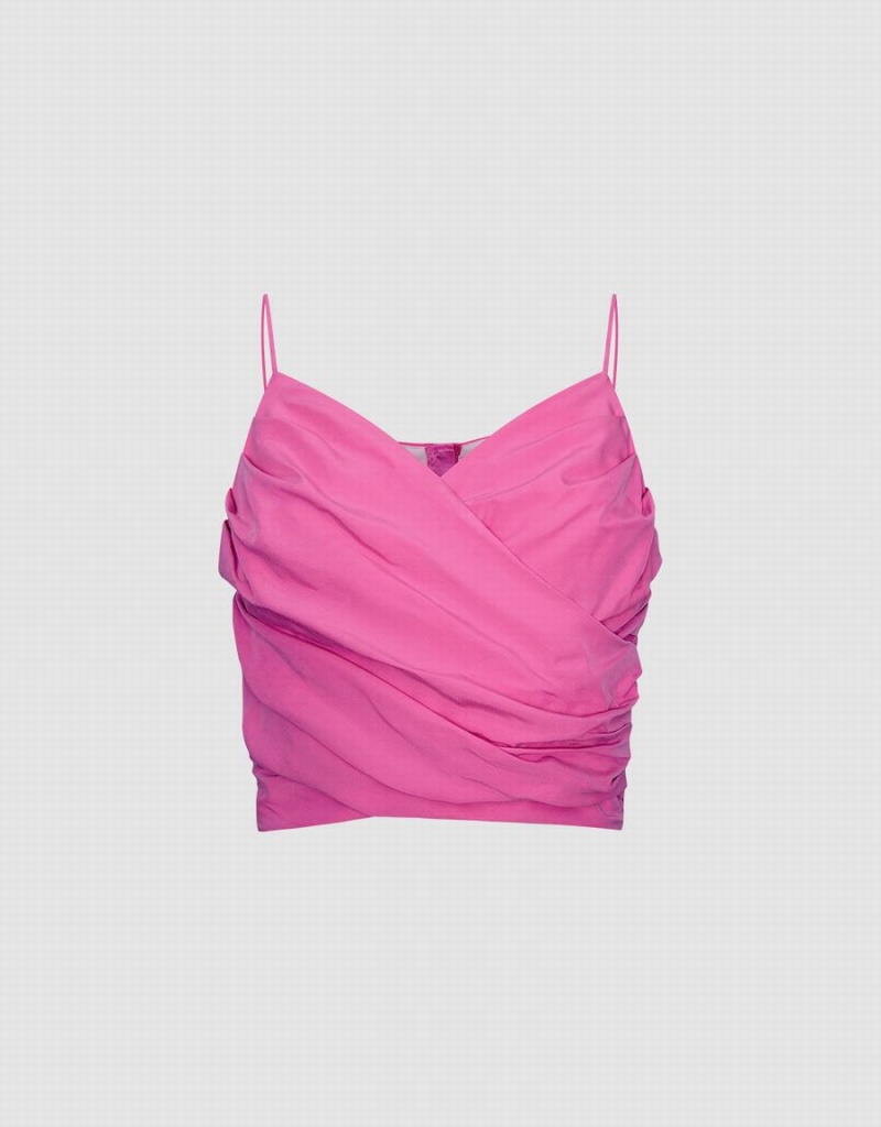 Debardeur Urban Revivo Cami Wrap Femme Rouge | CVX8660DW