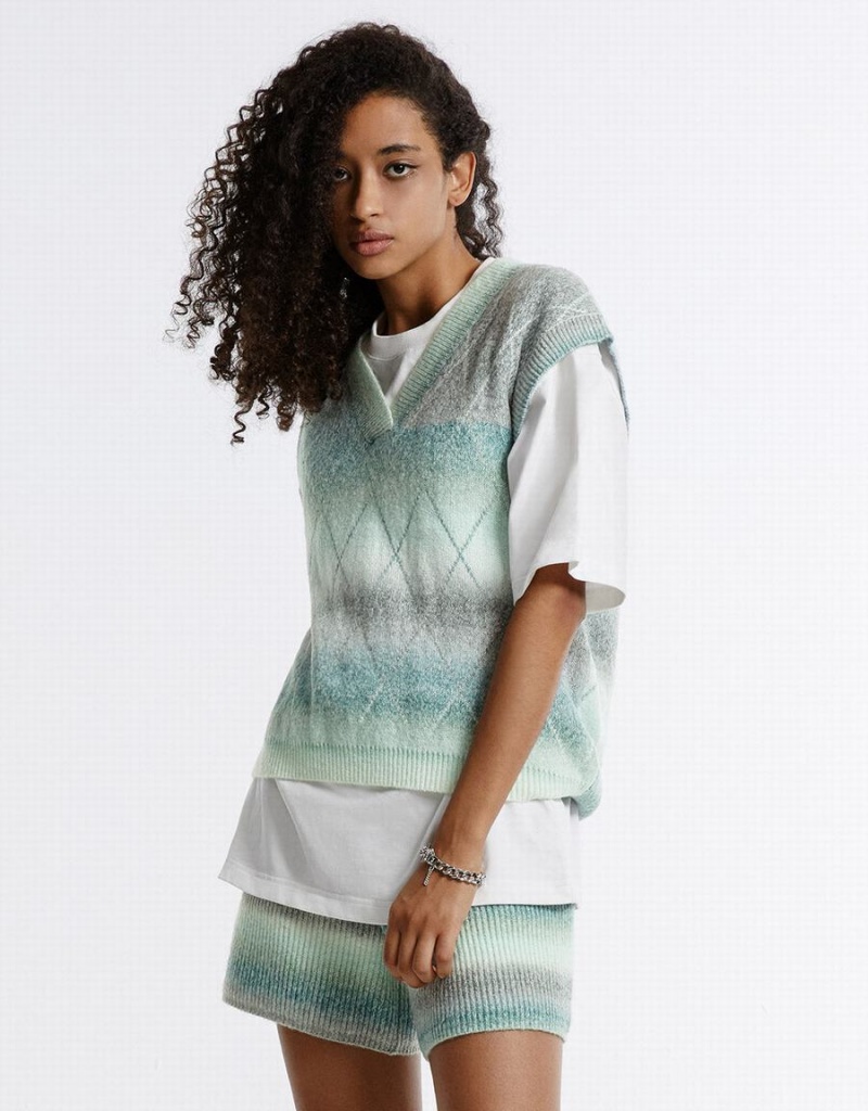 Debardeur Urban Revivo Ombre Femme Bleu Multicolore | TMW198MF