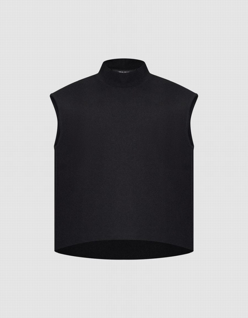 Debardeur Urban Revivo Turtle Neck Femme Noir | NXP2568AP