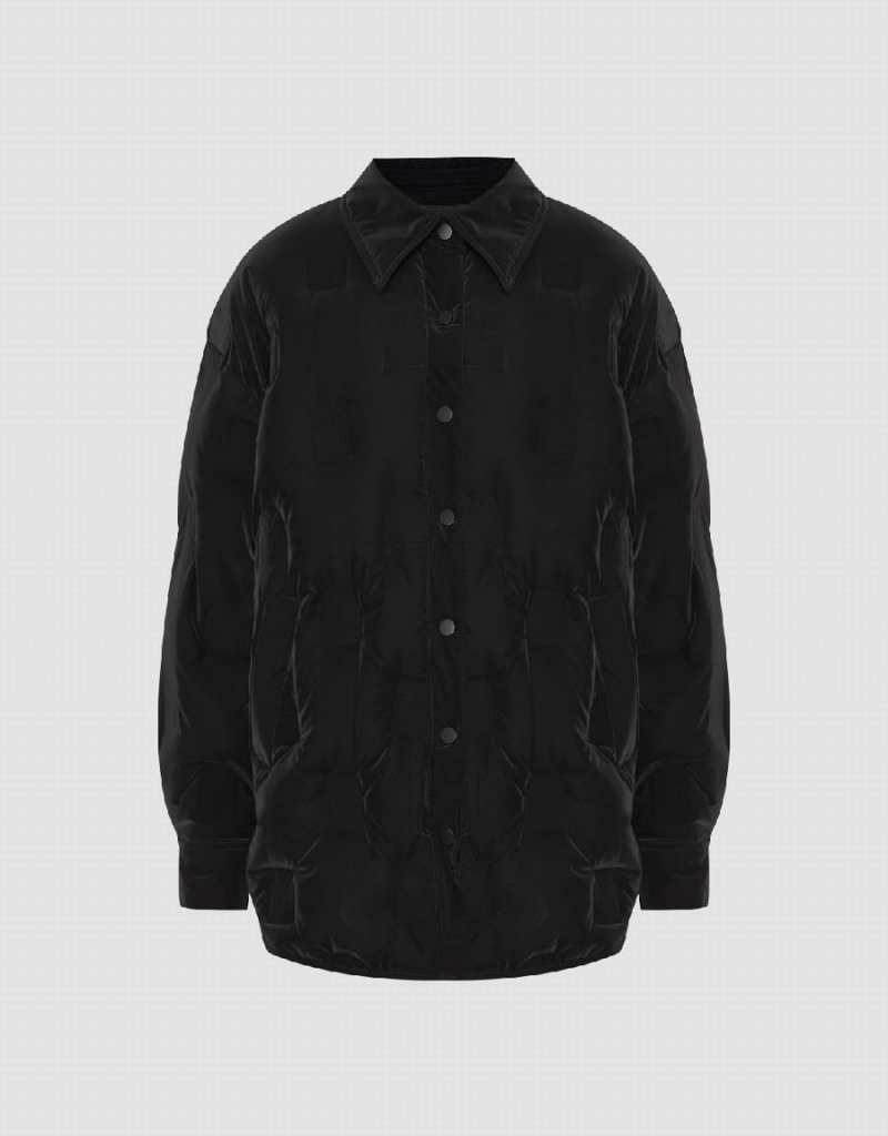 Doudoune Urban Revivo Pressed Button Femme Noir | IYM6063QA