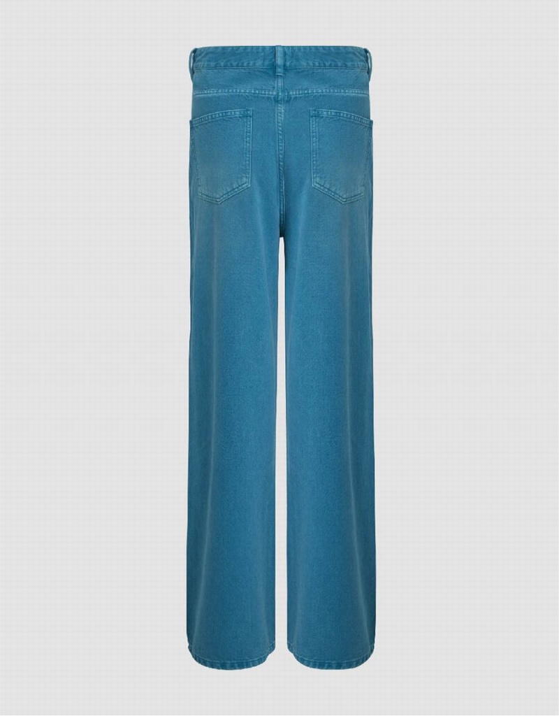 Jean Urban Revivo Droit Femme Bleu | DPX6273DY