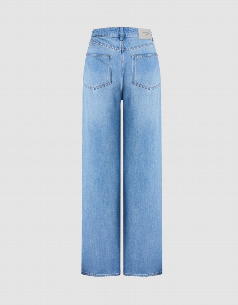 Jean Urban Revivo Droit Fit Femme Bleu | CGT2122ZP