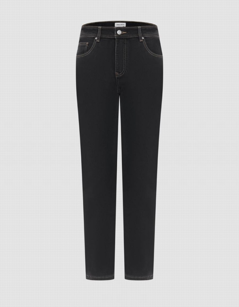 Jean Urban Revivo Droit Fit Homme Noir | CKY4582TD