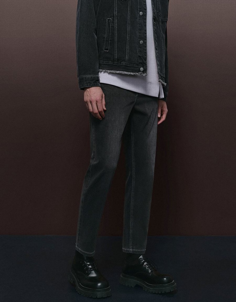 Jean Urban Revivo Droit Homme Noir | OXH162ES