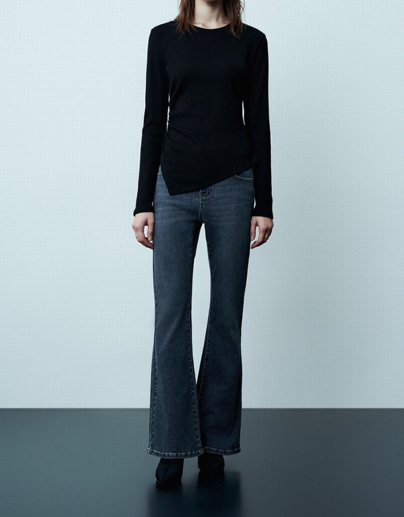 Jean Urban Revivo Flare Femme Bleu | HNU7868ON