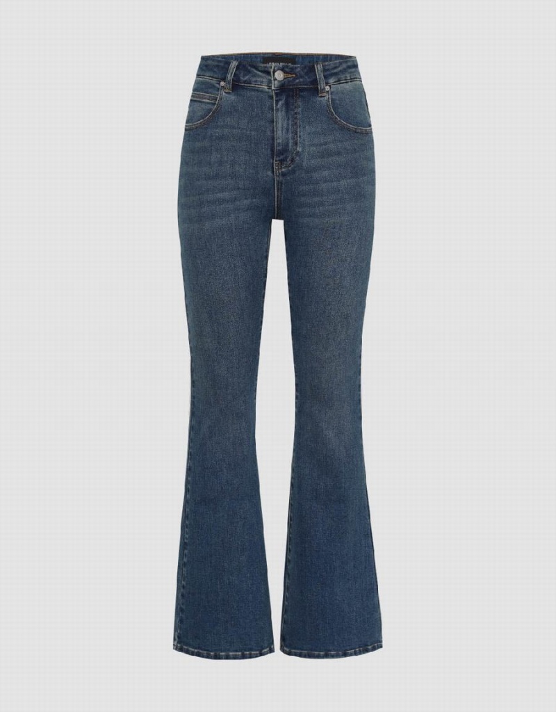 Jean Urban Revivo Flare Femme Bleu | HNU7868ON