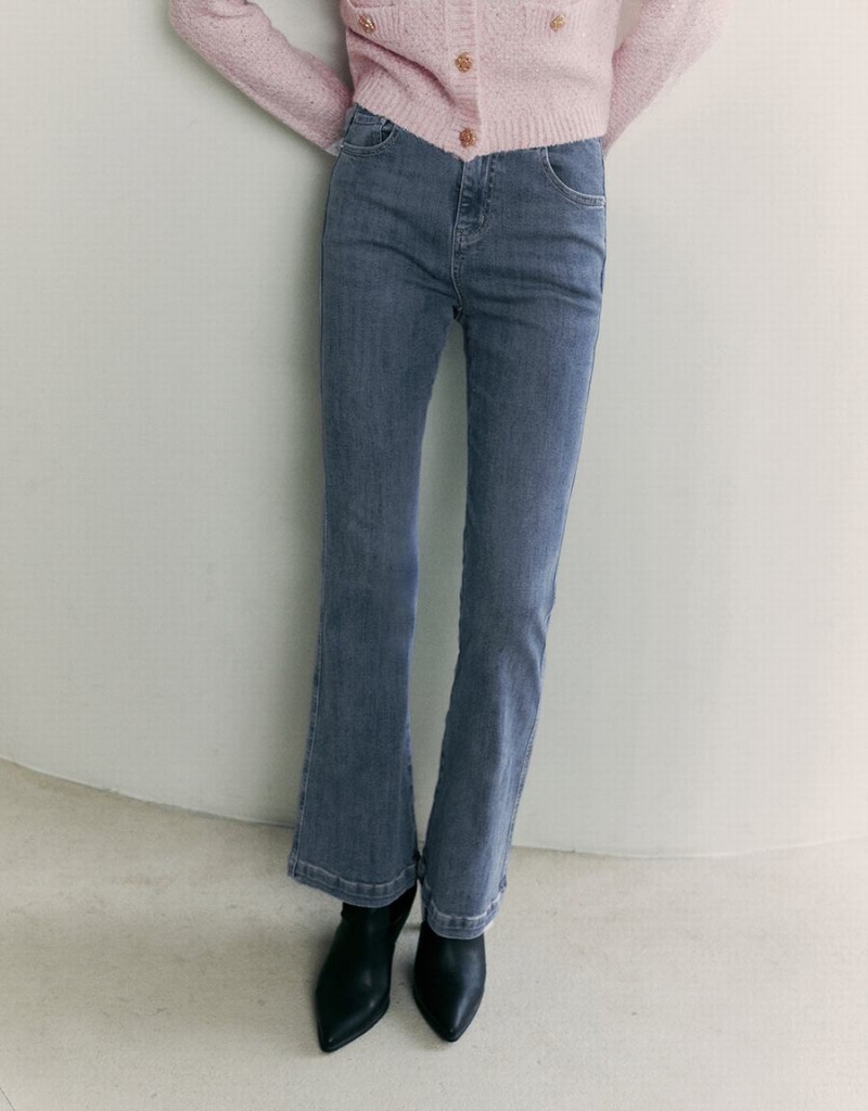 Jean Urban Revivo Flare Femme Bleu | NIH9216UE