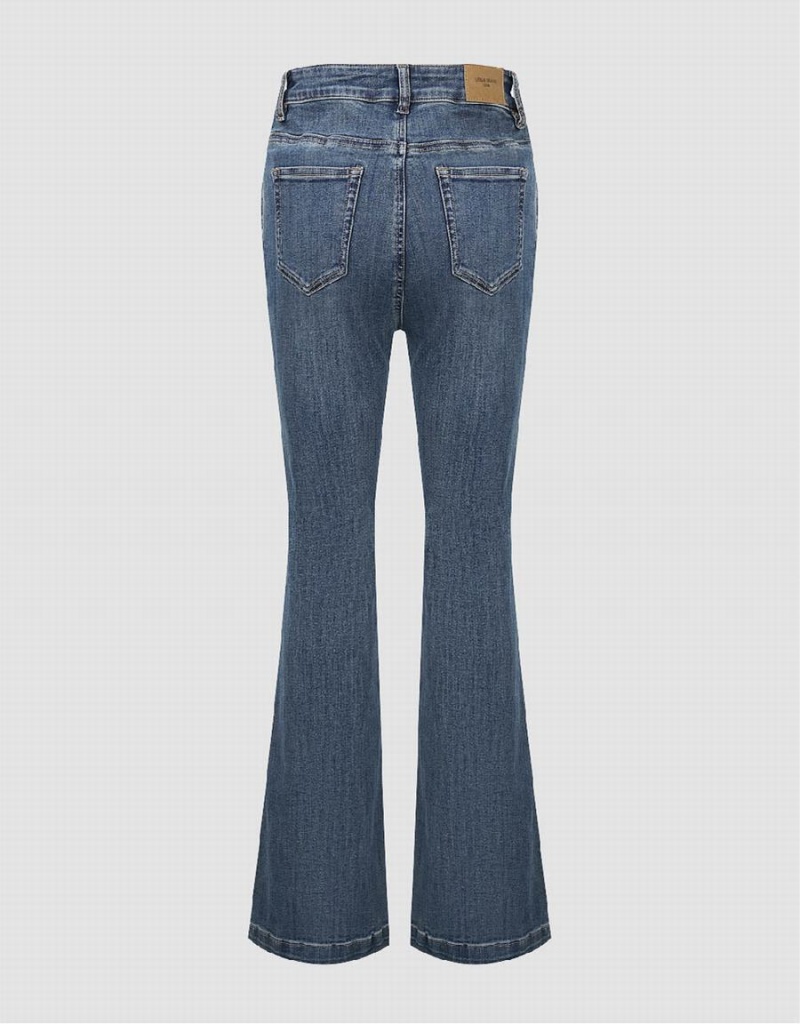 Jean Urban Revivo Flare Femme Bleu | NIH9216UE