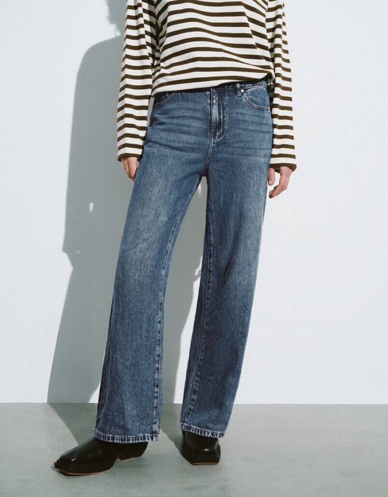 Jean Urban Revivo Larges-Leg Femme Bleu | XBK941SX