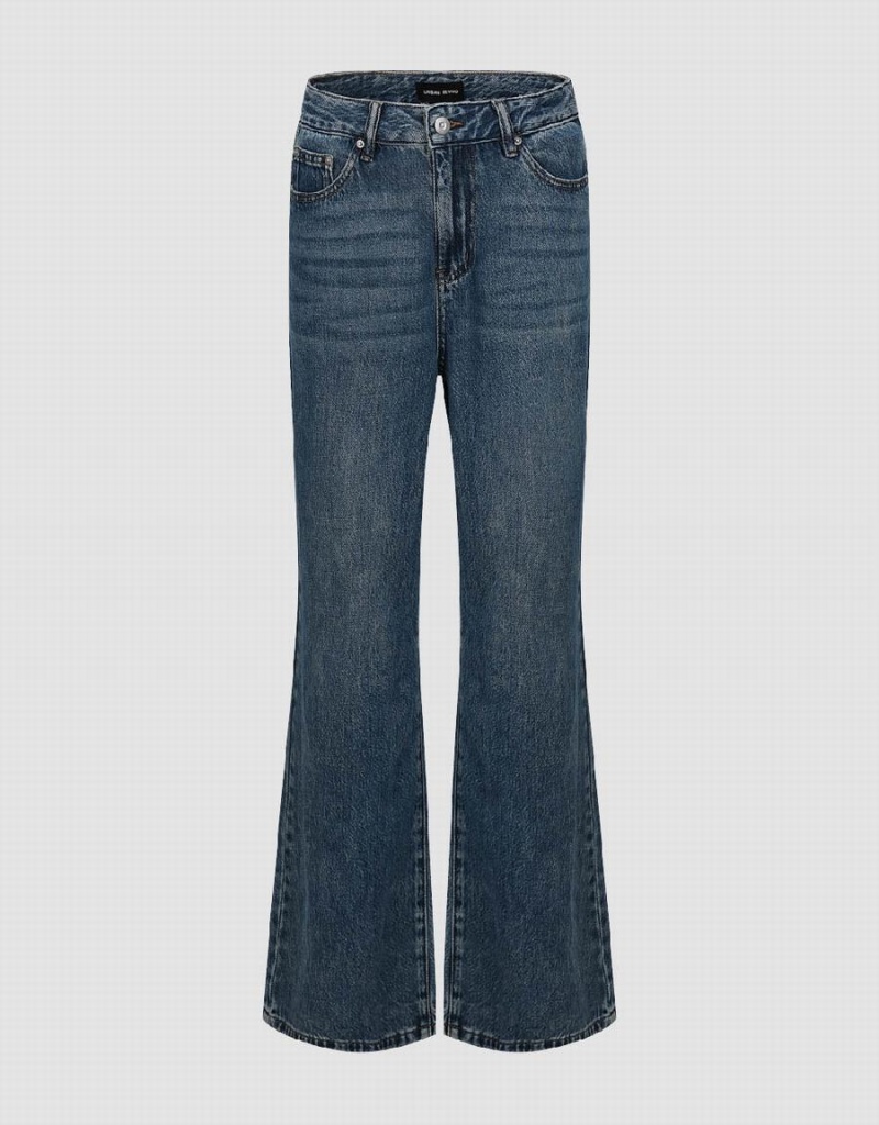 Jean Urban Revivo Larges-Leg Femme Bleu | XBK941SX